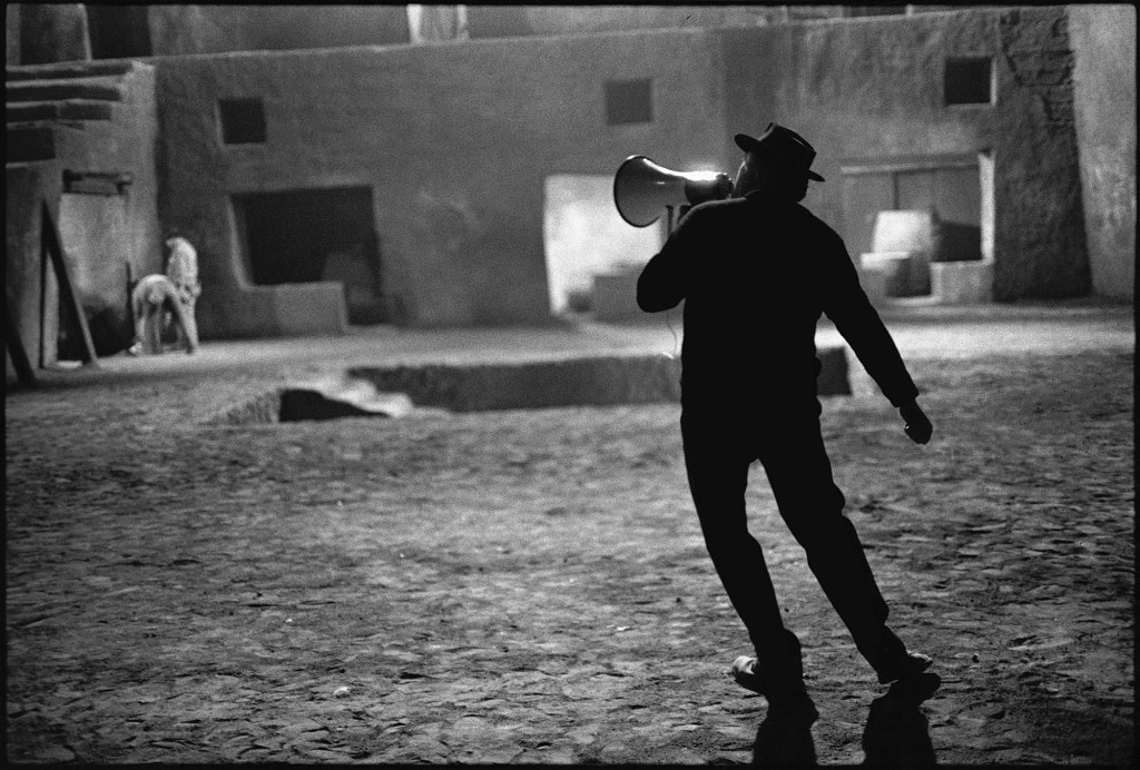 Federico Fellini on the Set of Fellini Saiyricon, Rome, Italy, 1969.jpg